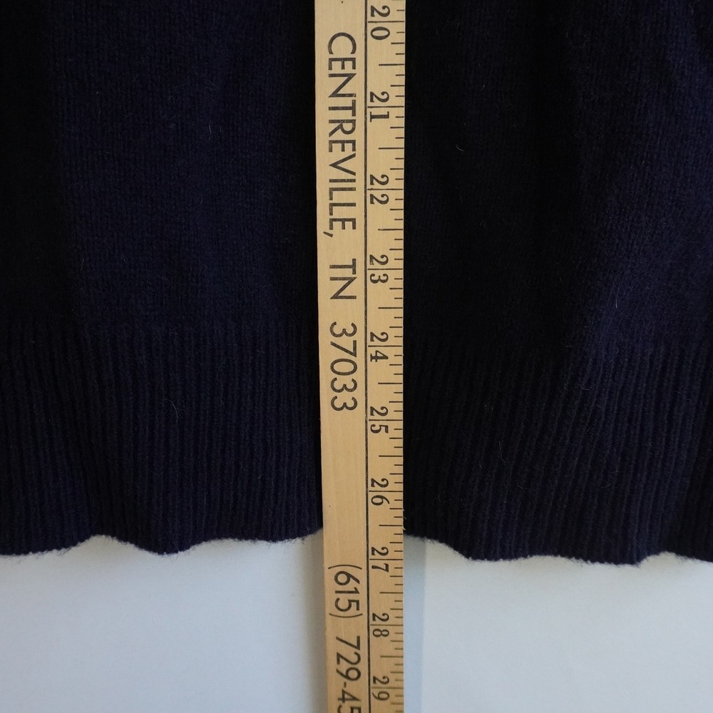 Gap Women's Argyle V Neck Sweater Navy Pink Gray Size S Y2K 80% Wool Blend - Picture 7 of 8